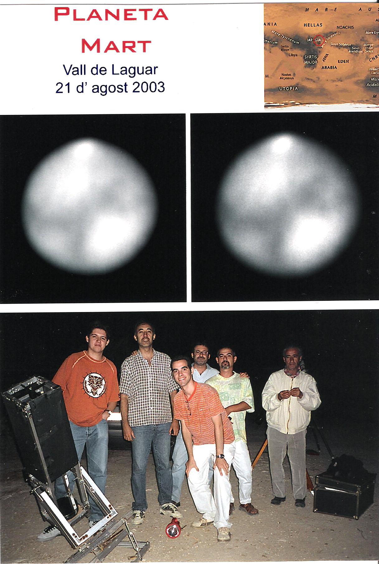Observación de la AAMA en El Collao (Agosto-2003)